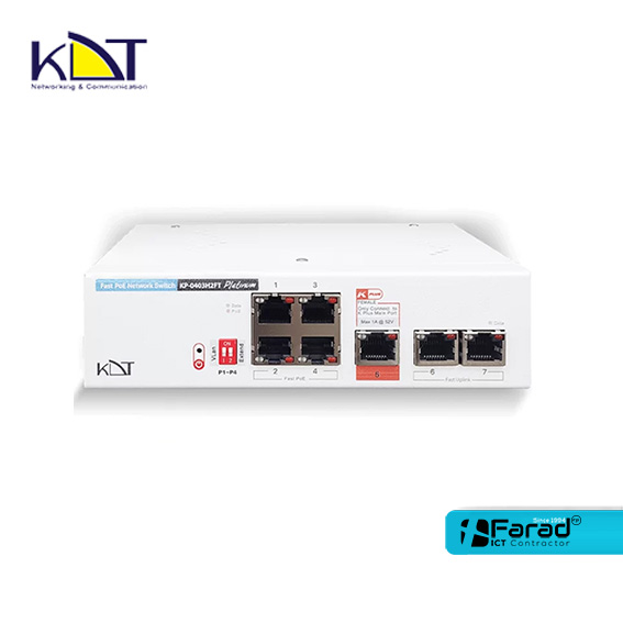 سوئیچ شبکه PoE KP-0403H2FT 