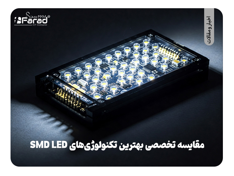مقایسه تخصصی بهترین تکنولوژی‌های SMD LED برای ویدئو وال‌های حرفه‌ای در 2025