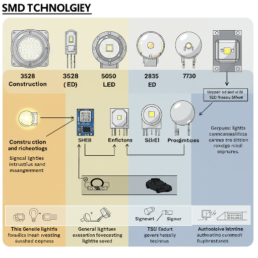 مقایسه بصری تکنولوژیهای SMD LED برای ویدئووالها